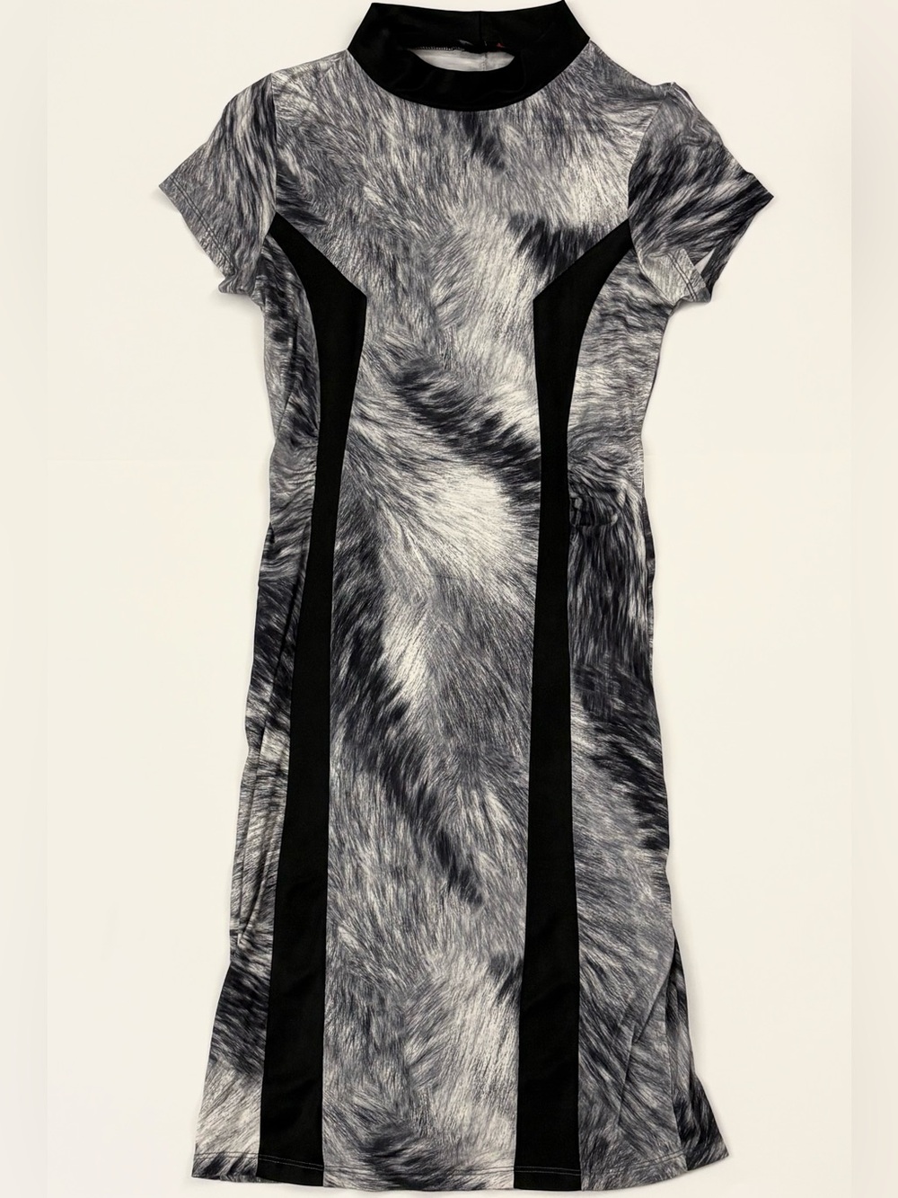 Grey Above-the-Knee Form-Fitting Dress Toi & moi M(medium)